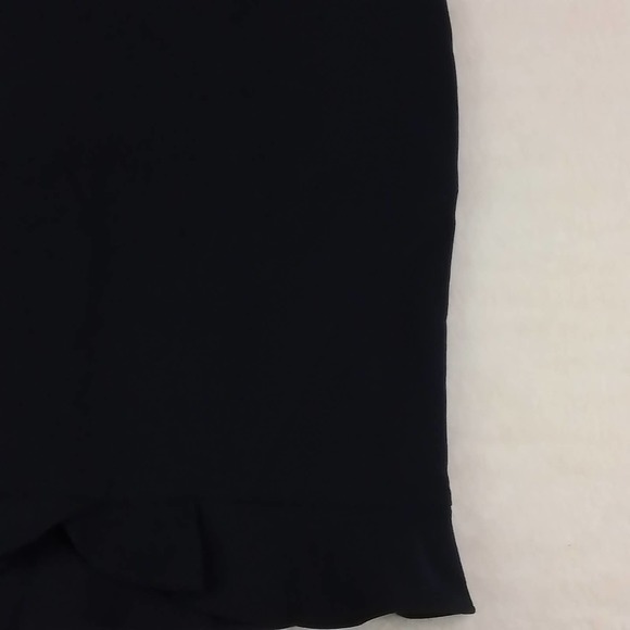 Ann Taylor Fully Lined Career Skirt Size 12 Petite in Black‎ w/ Ruffle Hem - Picture 13 of 13